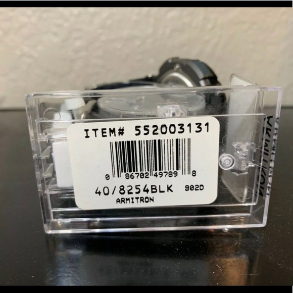 New Armitron 40/8254BLK, Men's Black Resin - Picture 2 of 2